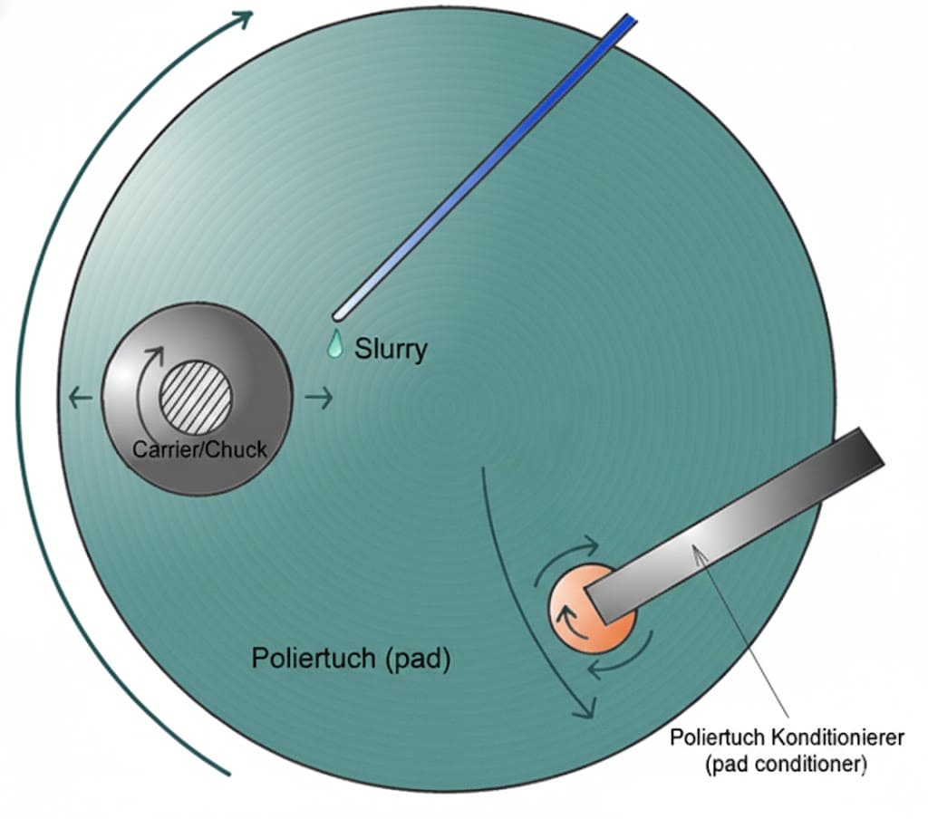 Valor Critica de Planarizatione mechanica chemica (CMP) in tertia-generatione semiconductor Vestibulum