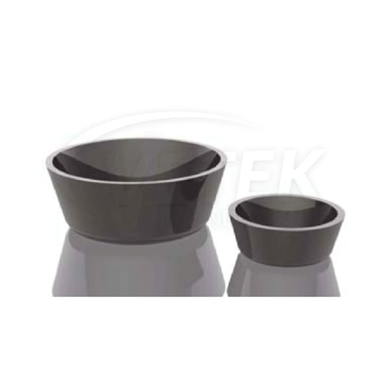 Cur vitreus Carbon Coated Graphite Crucibilis Electio Mali pro Archi-puritate Semiconductor et Crystal Incrementum Applications