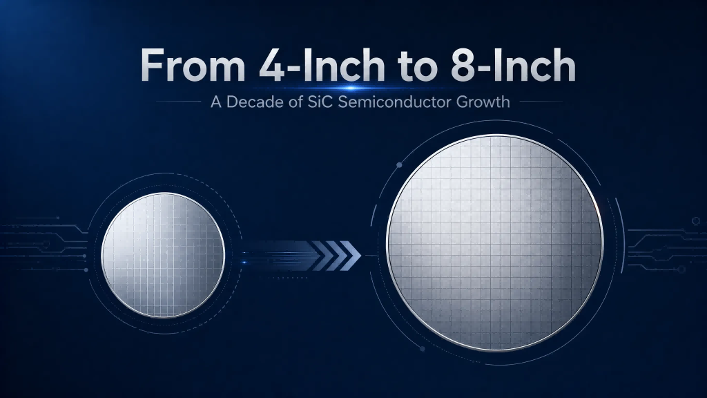 Ex 4-Inch ad 8-Inch: Decennium SiC Semiconductor Augmentum