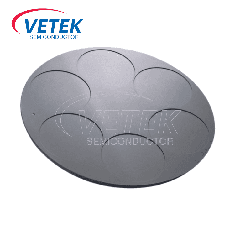 Silicon-secundum Gan epitaxial susceptator