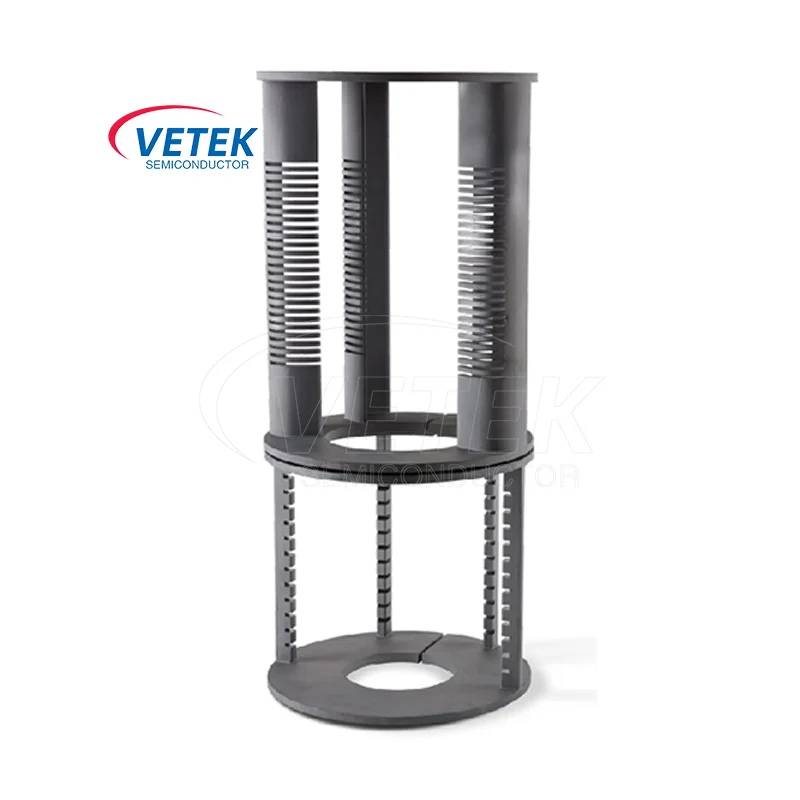 Vertical columna Wafer cymba & Pedestal